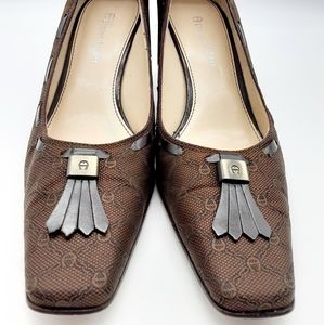 Etienne Aigner Brown Kiltie Size 7.5M